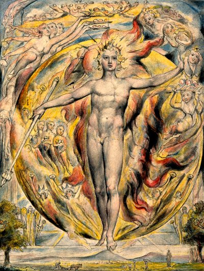 The Sun at His Eastern Gate by William Blake